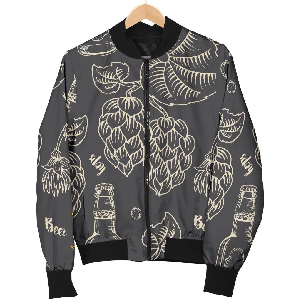 Hope Pattern Print Design 01 Men Bomber Jacket