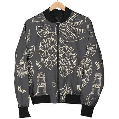 Hope Pattern Print Design 01 Men Bomber Jacket