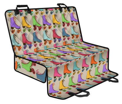 Roller skate Pattern Print Design A01 Rear Dog Car Seat Cover Hammock