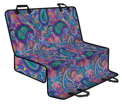 Paisley Colorful Pattern Print Design A02 Rear Dog Car Seat Cover Hammock