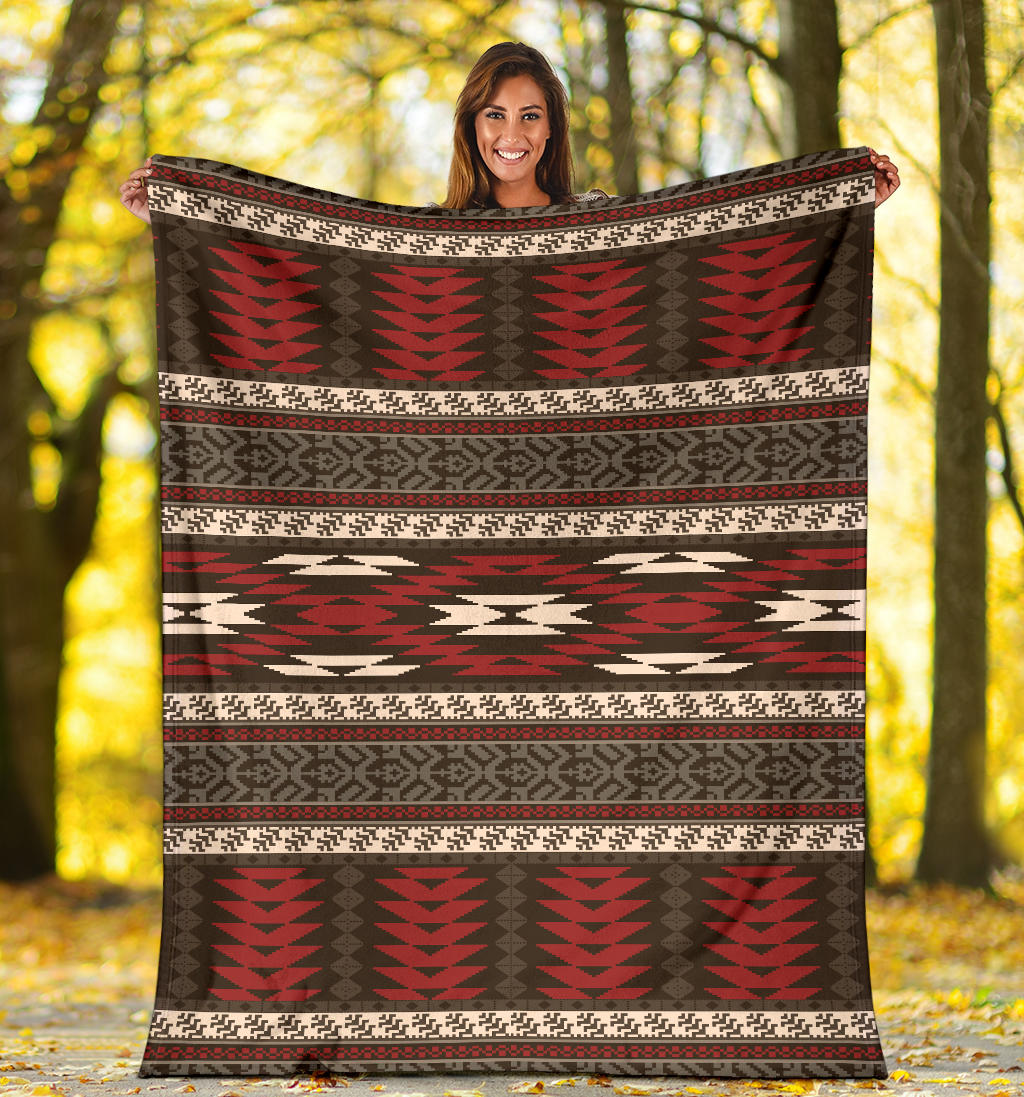 Native Pattern Print Design A03 Premium Blanket