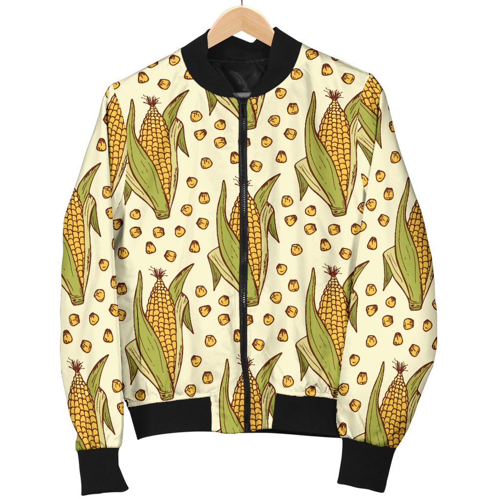 Corn Pattern Print Design 01 Men Bomber Jacket