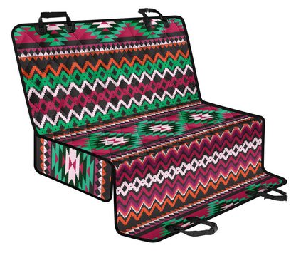 Mexican Pattern Print Design 01 Rear Dog Car Seat Cover Hammock