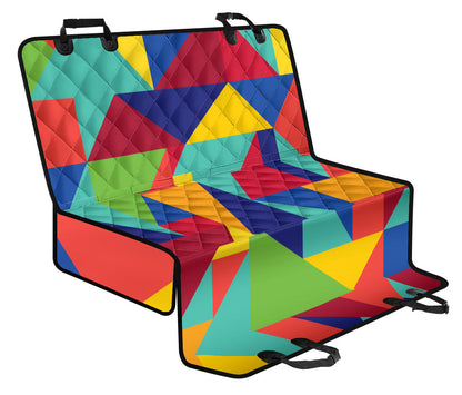 Mosaic Pattern Print Design 01 Rear Dog Car Seat Cover Hammock