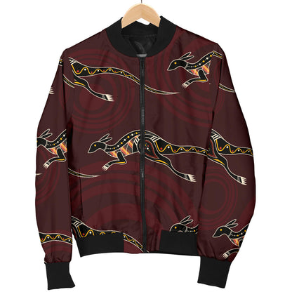 Kangaroos Pattern Print Design 05 Men Bomber Jacket