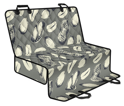 Peanut Pattern Print Design A01 Rear Dog Car Seat Cover Hammock