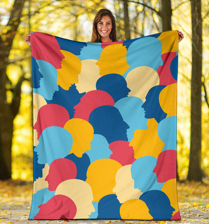 Psychology Pattern Print Design A02 Premium Blanket