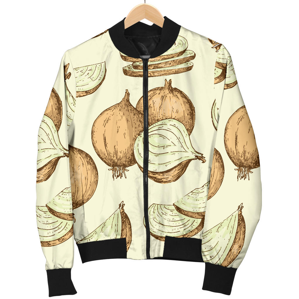 Onion Pattern Print Design A02 Men Bomber Jacket