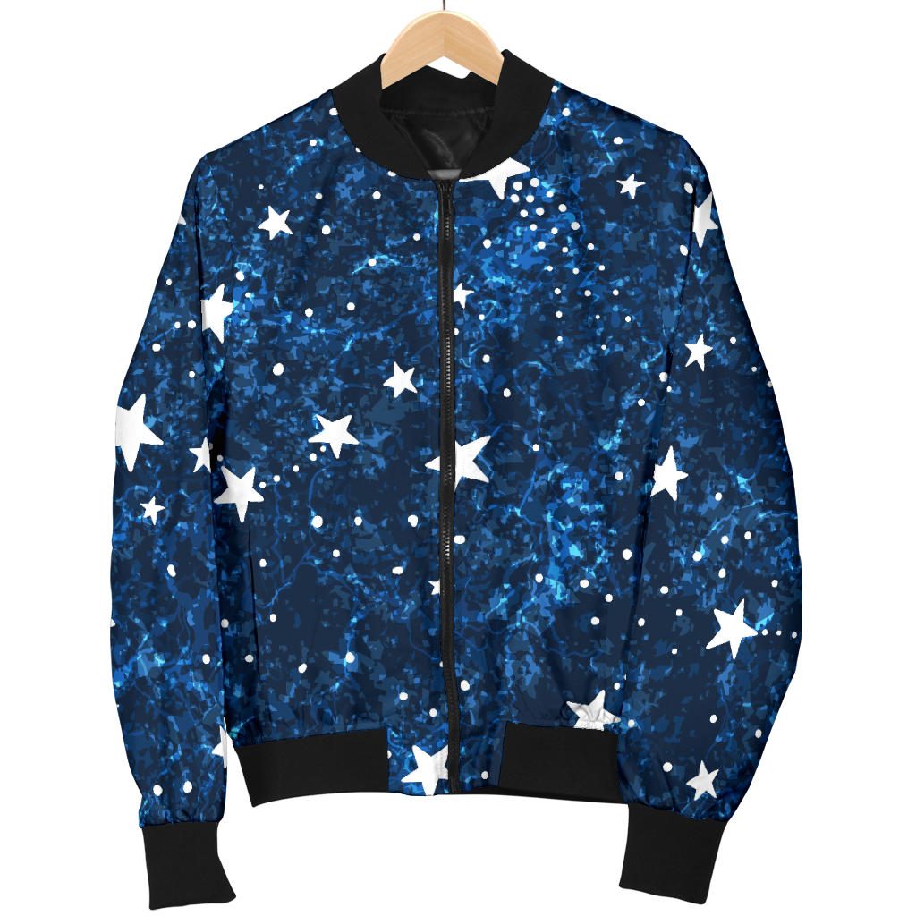 Cosmic Pattern Print Design 05 Men Bomber Jacket
