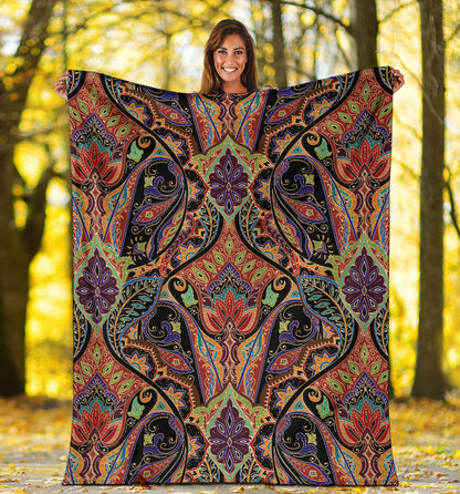 Bohemian Pattern Print Design 06 Premium Blanket