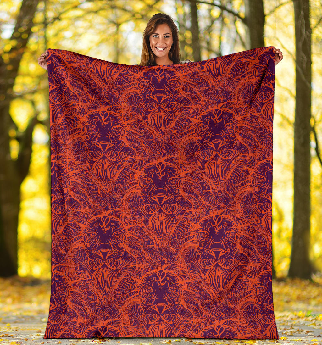Leo Pattern Print Design 01 Premium Blanket