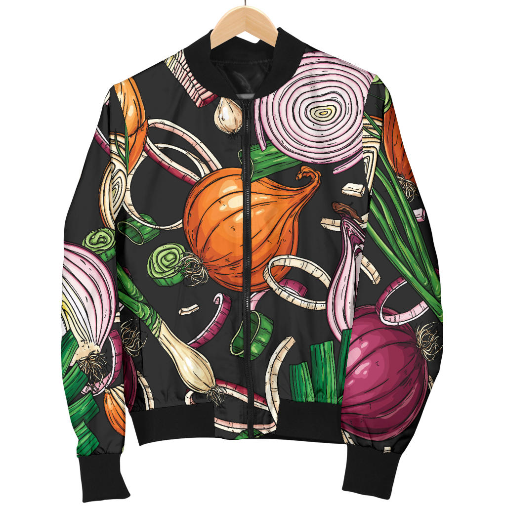 Onion Pattern Print Design A03 Men Bomber Jacket