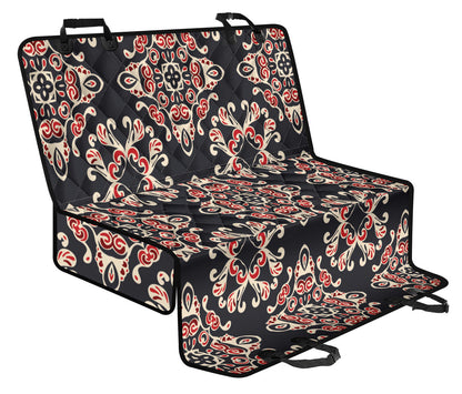 Medallion Pattern Print Design 01 Rear Dog Car Seat Cover Hammock