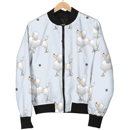 Poodle Pattern Print Design A05 Men Bomber Jacket