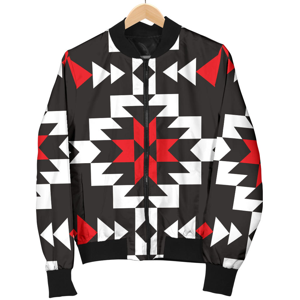 Navajo Pattern Print Design A02 Men Bomber Jacket