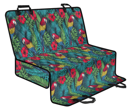 Parrot Pattern Print Design A05 Rear Dog Car Seat Cover Hammock