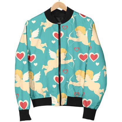 Cupid Pattern Print Design 01 Men Bomber Jacket