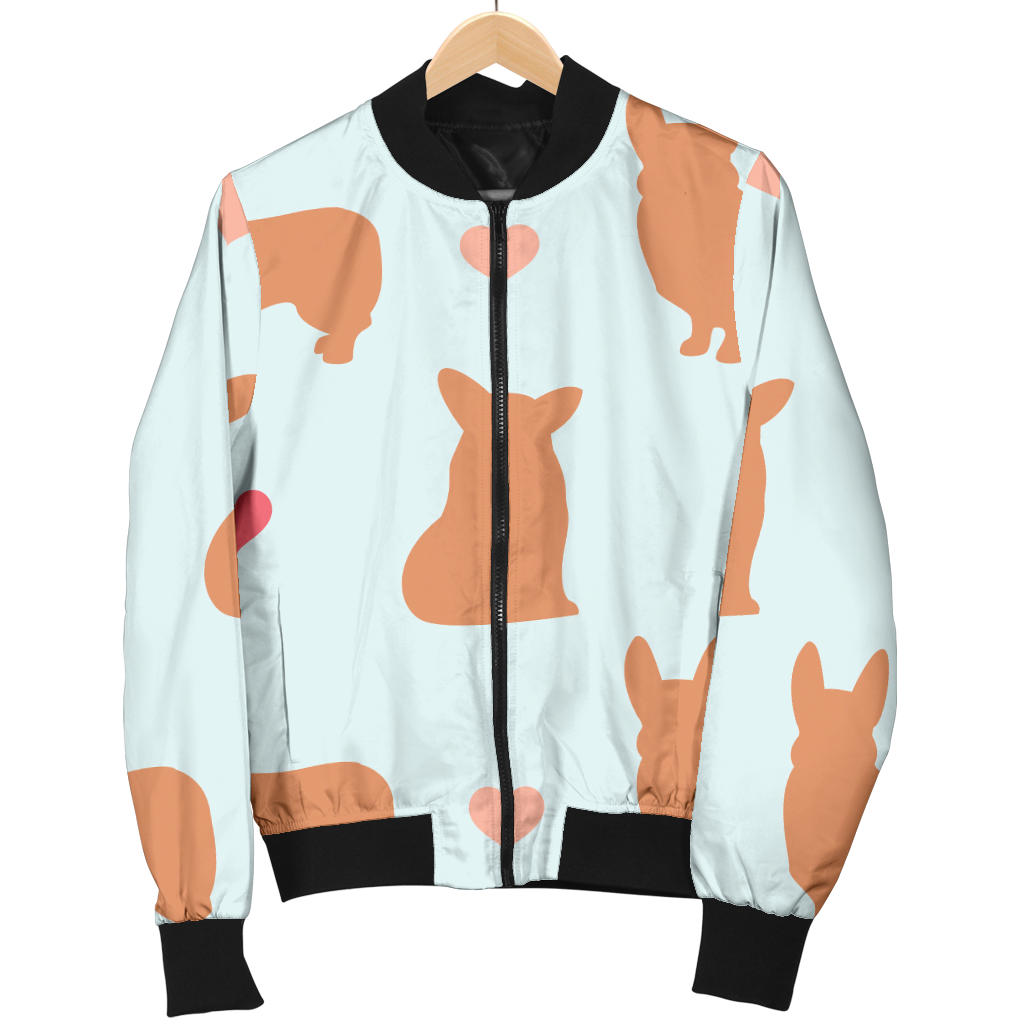 Pembroke Welsh Corgis Pattern Print Design A01 Men Bomber Jacket