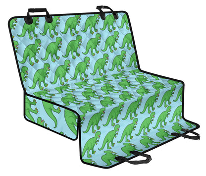 T Rex Pattern Print Design A01 Rear Dog Car Seat Cover Hammock