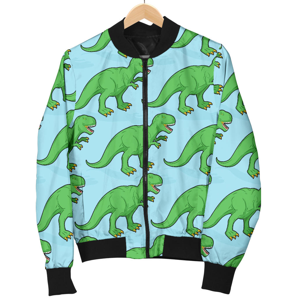T Rex Pattern Print Design A01 Men Bomber Jacket