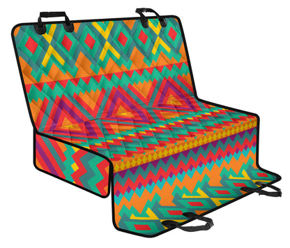 Mexican Pattern Print Design 04 Rear Dog Car Seat Cover Hammock