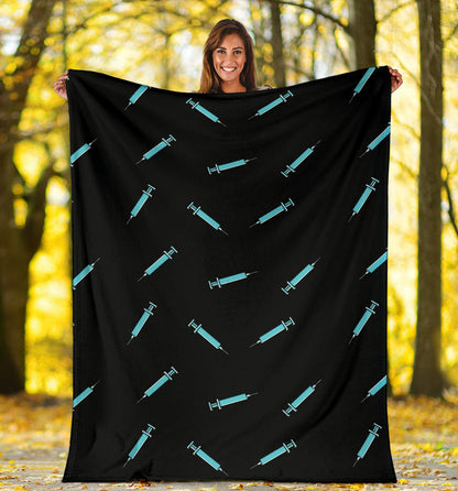 Phlebotomist Pattern Print Design A04 Premium Blanket