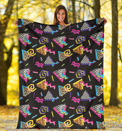 80s Pattern Print Design 3 Premium Blanket