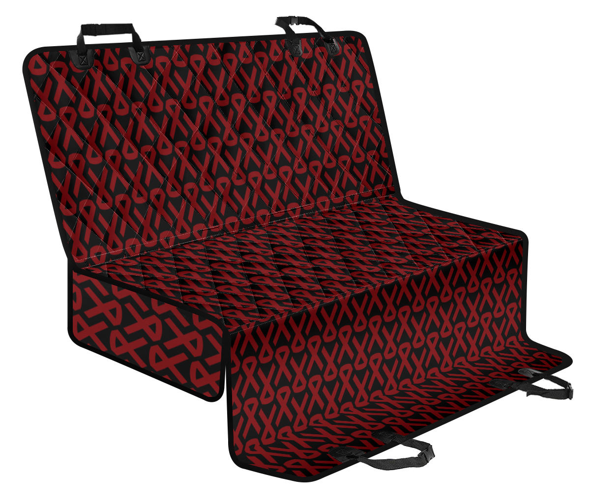 Multiple myeloma Pattern Print Design A01 Rear Dog Car Seat Cover Hammock