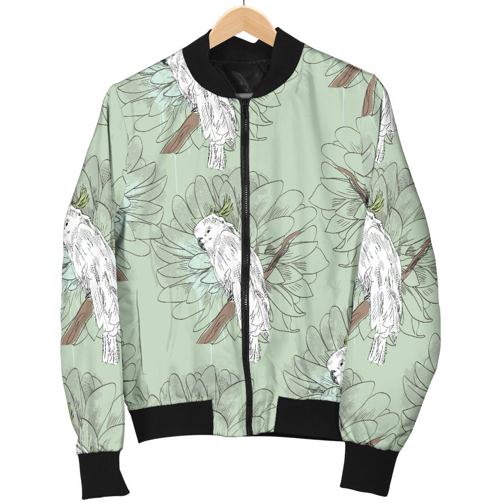 Cockatiel Pattern Print Design 01 Men Bomber Jacket