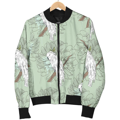 Cockatiel Pattern Print Design 01 Men Bomber Jacket