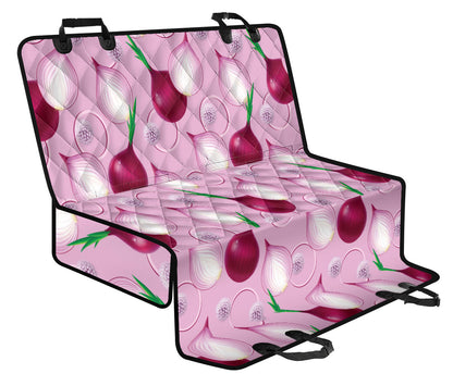 Onion Pattern Print Design A01 Rear Dog Car Seat Cover Hammock