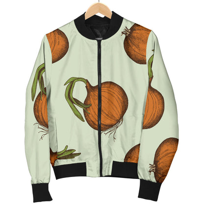 Onion Pattern Print Design A05 Men Bomber Jacket