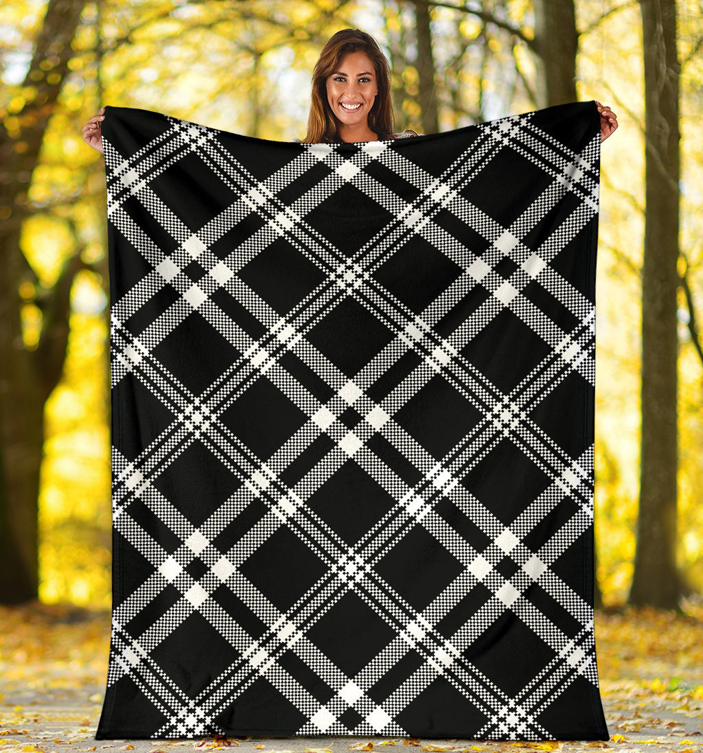 Madras Pattern Print Design 03 Premium Blanket