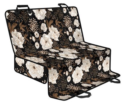 Peony Pattern Print Design A02 Rear Dog Car Seat Cover Hammock