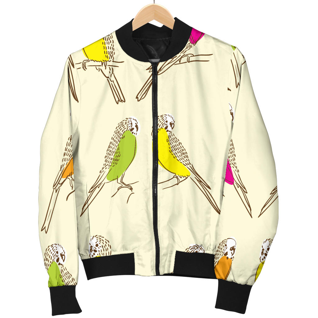 Parakeet Pattern Print Design A01 Men Bomber Jacket