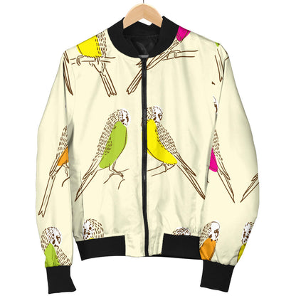 Parakeet Pattern Print Design A01 Men Bomber Jacket