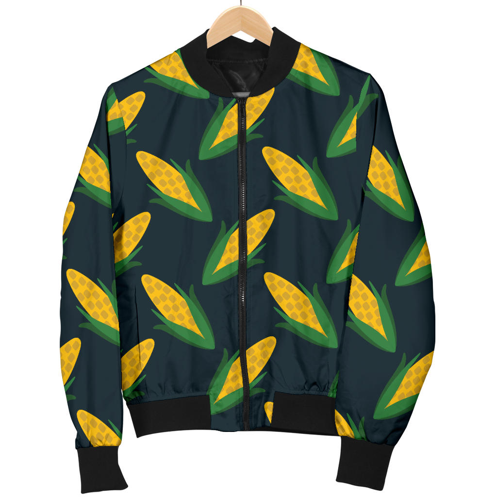 Corn Pattern Print Design 02 Men Bomber Jacket
