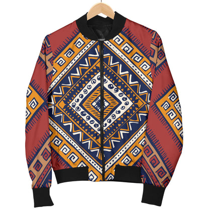 Native Pattern Print Design A06 Men Bomber Jacket