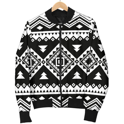 Aztec Pattern Print Design 08 Men Bomber Jacket