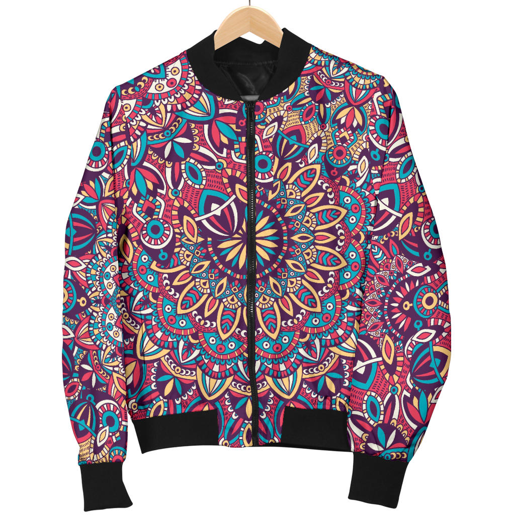 Boho Pattern Print Design 05 Men Bomber Jacket