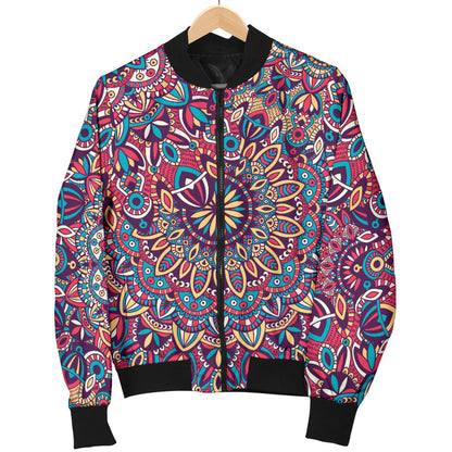 Boho Pattern Print Design 05 Men Bomber Jacket