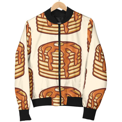 Pancake Pattern Print Design A02 Men Bomber Jacket