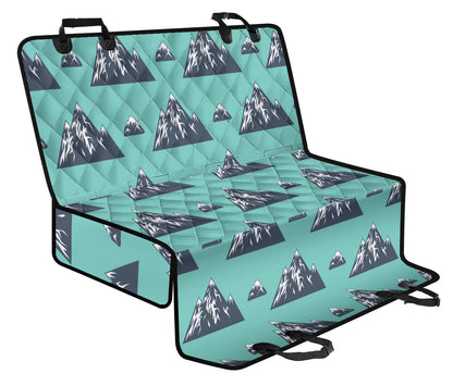 Mountain Pattern Print Design 01 Rear Dog Car Seat Cover Hammock