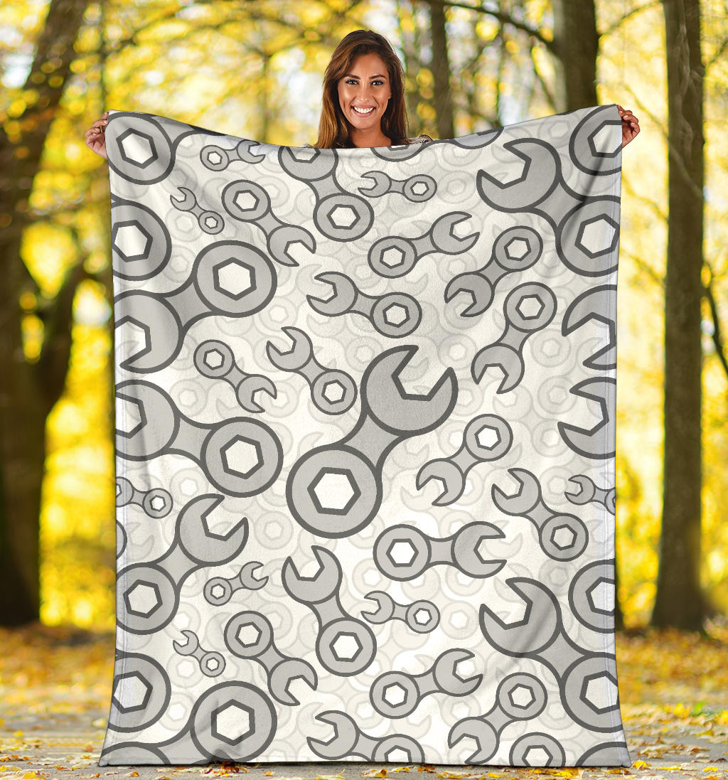 Mechanic Pattern Print Design 05 Premium Blanket