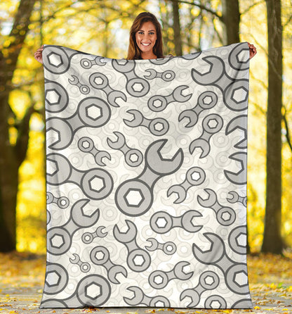 Mechanic Pattern Print Design 05 Premium Blanket