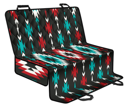 Native Pattern Print Design A08 Rear Dog Car Seat Cover Hammock