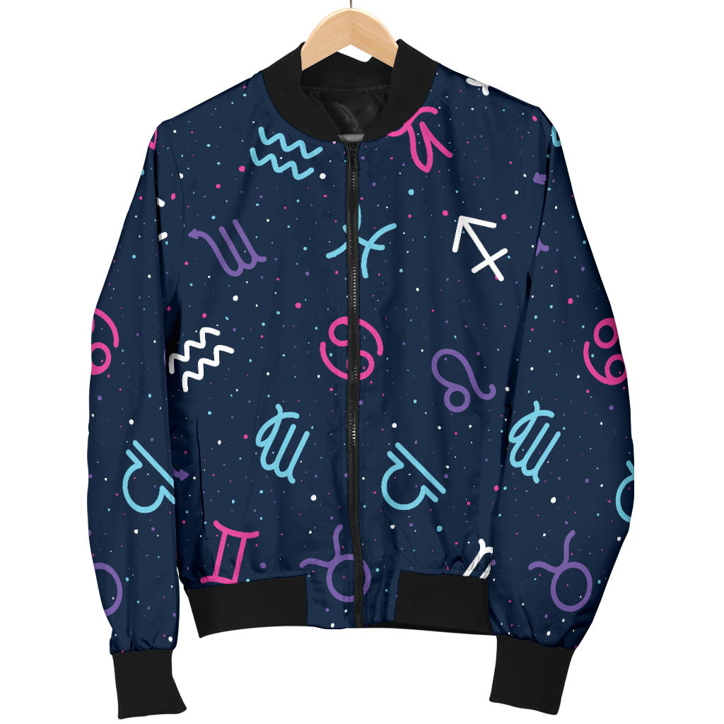 Constellation Pattern Print Design 04 Men Bomber Jacket