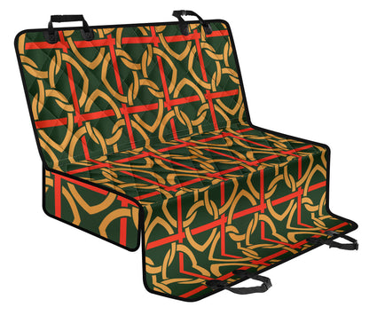 Irish Pattern Print Design 01 Rear Dog Car Seat Cover Hammock