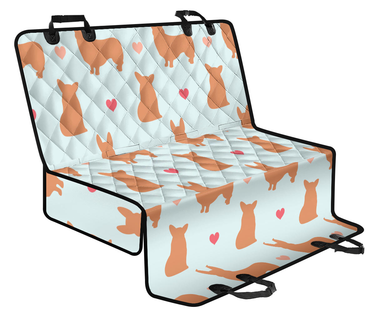 Pembroke Welsh Corgis Pattern Print Design A01 Rear Dog Car Seat Cover Hammock