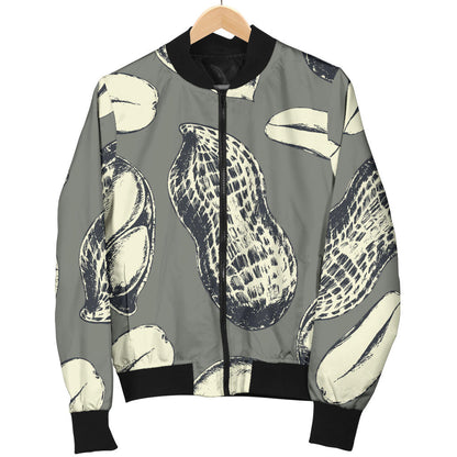 Peanut Pattern Print Design A01 Men Bomber Jacket
